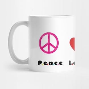 peace, love, cactus Mug